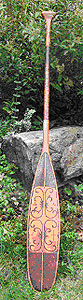 Canoe Paddle Art, Passamaquoddy design circa 1850